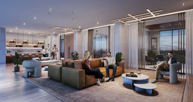 The Main tower II at Dawes Condo in Toronto, Ontario, Canada preconstruction