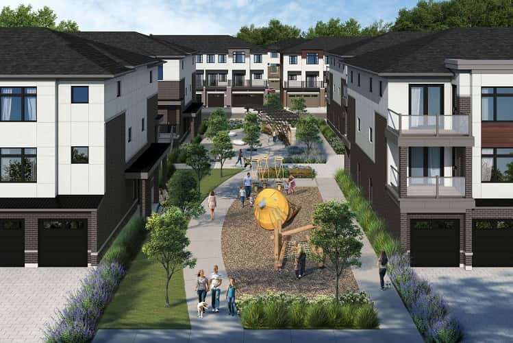 Park District Towns Phase 2 Townhouse in Pickering, Ontario, Canada preconstruction
