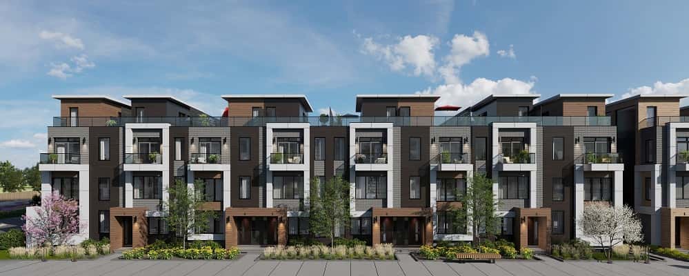 QUI Modern Towns Townhouse in Markham, Ontario, Canada preconstruction