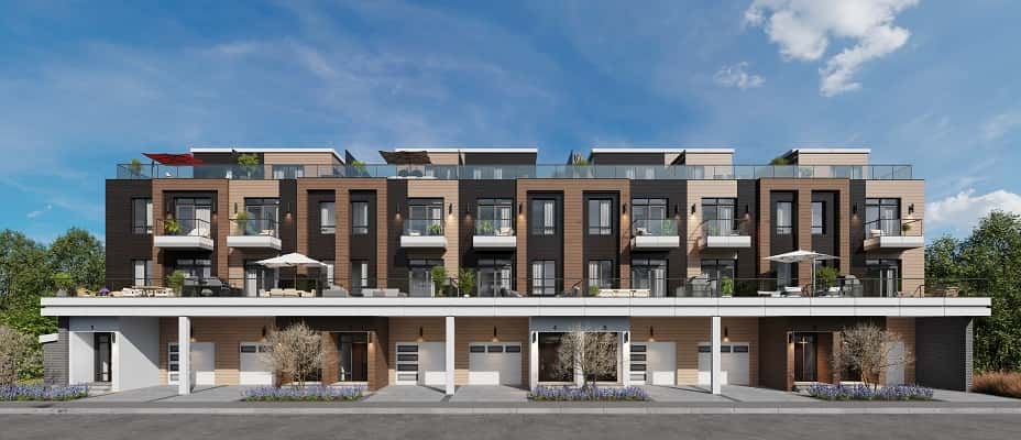 QUI Modern Towns Townhouse in Markham, Ontario, Canada preconstruction
