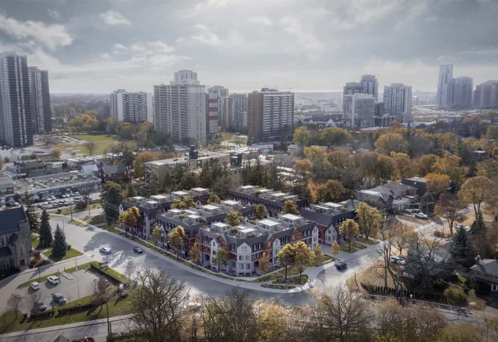 Distrikt Islington Village Towns Townhouse in Toronto, Ontario, Canada preconstruction