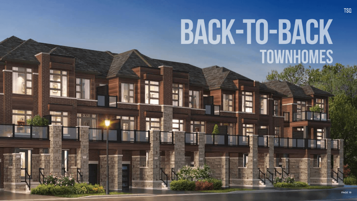 Townsquare Townhouse in Richmond Hill, Ontario, Canada preconstruction
