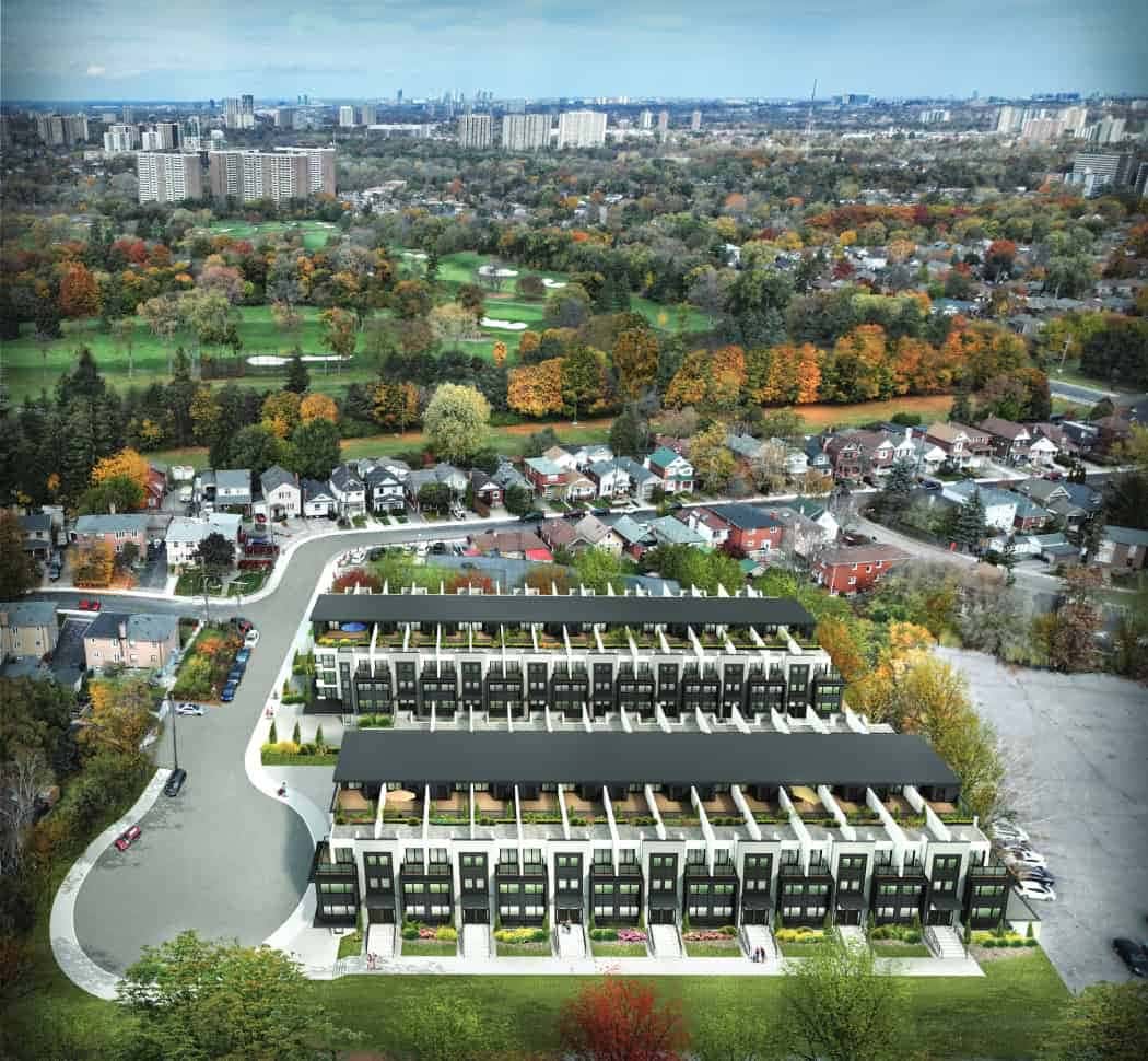 The Towns of Lambton Mills Townhouse in York, Ontario, Canada preconstruction