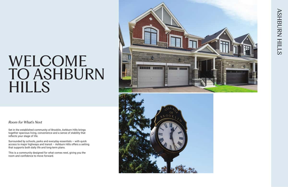 Ashburn Hills Townhouse in Whitby, Ontario, Canada preconstruction