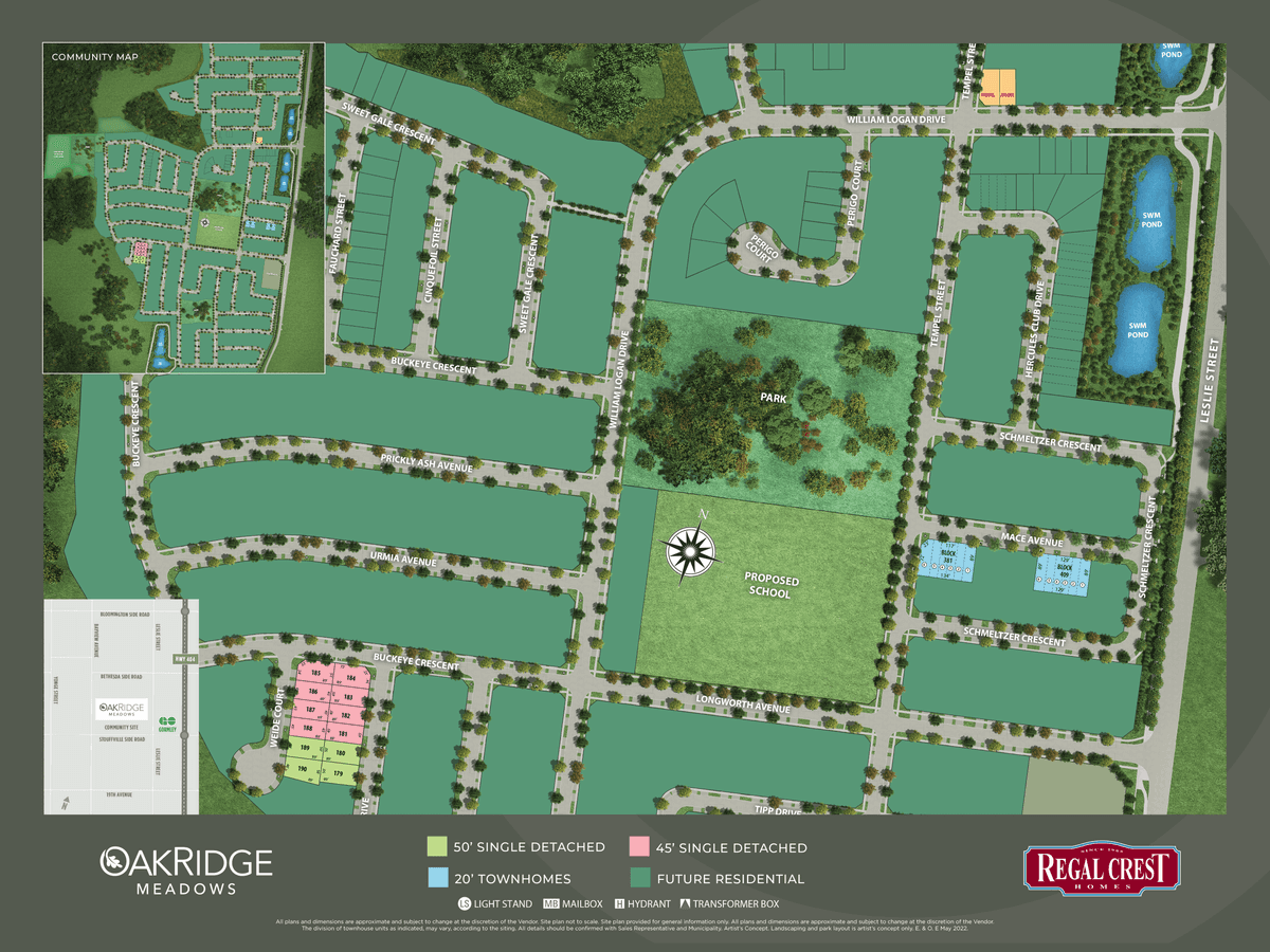 Oakridge Meadows Regal Crest Detached in Richmond Hill, Ontario, Canada preconstruction
