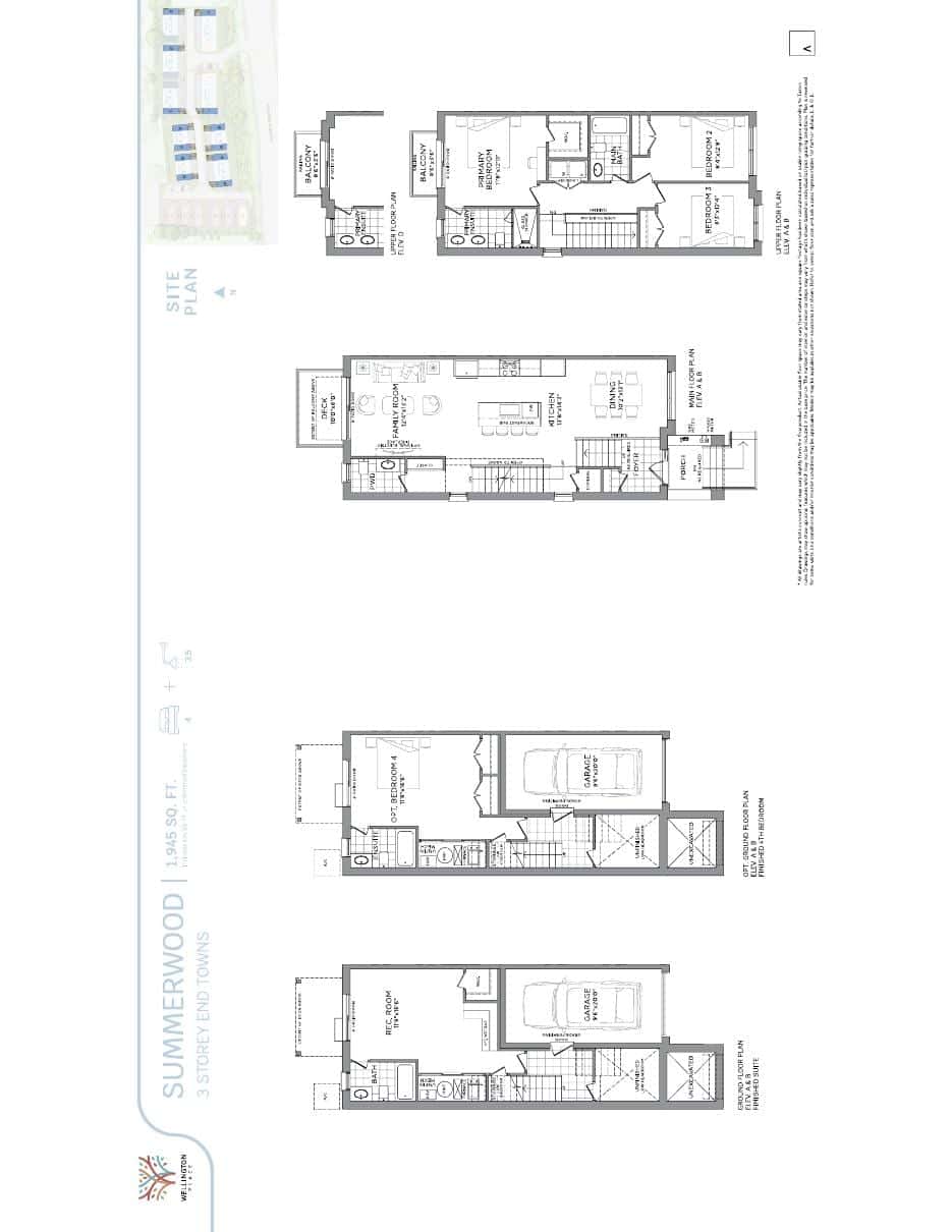 Wellington Place Townhouse in Aurora, Ontario, Canada preconstruction