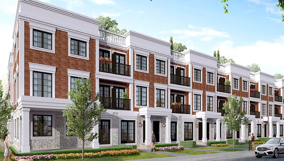 Urban Towns of Aurora Townhouse in Aurora, Ontario, Canada preconstruction