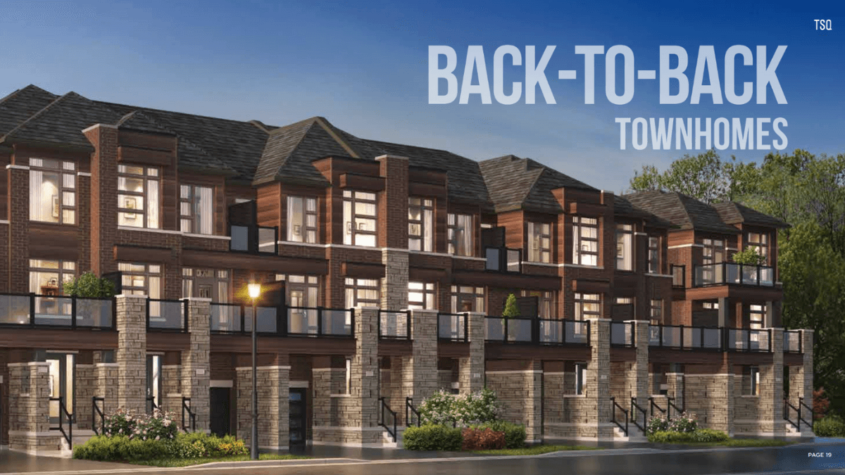 Townsquare Townhouse in Richmond Hill, Ontario, Canada preconstruction