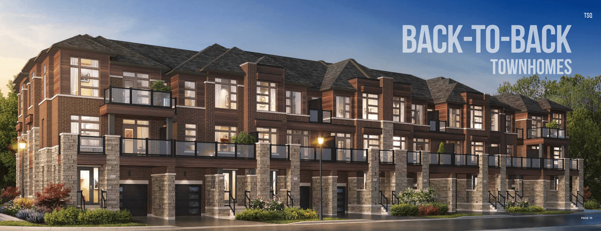 Townsquare Richlands Townhouse in Richmond Hill, Ontario, Canada preconstruction