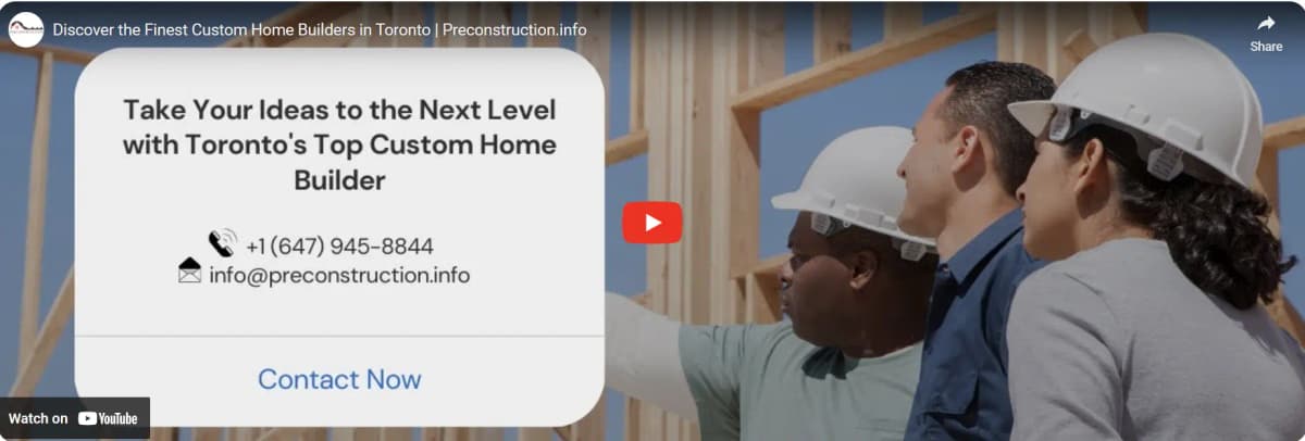 Custom home builders in Toronto video thumbnail