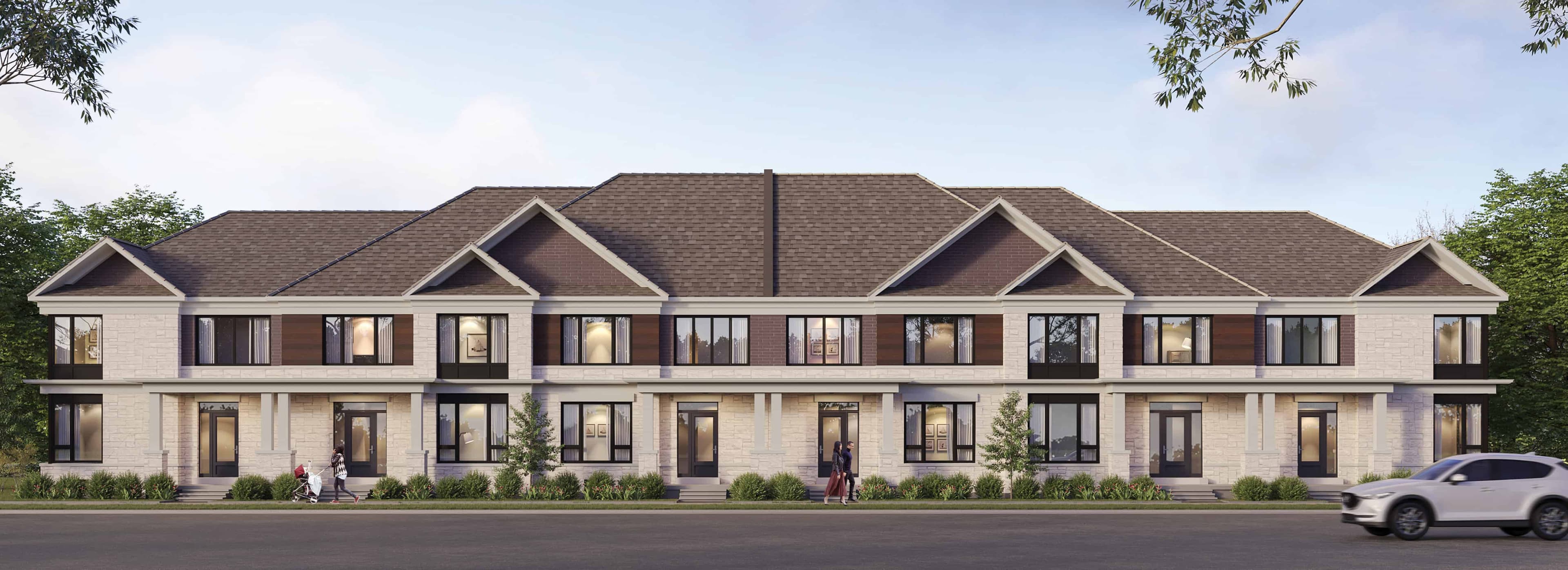 Hygge Towns - 1711036479748 Rear Lane Towns Streetscape