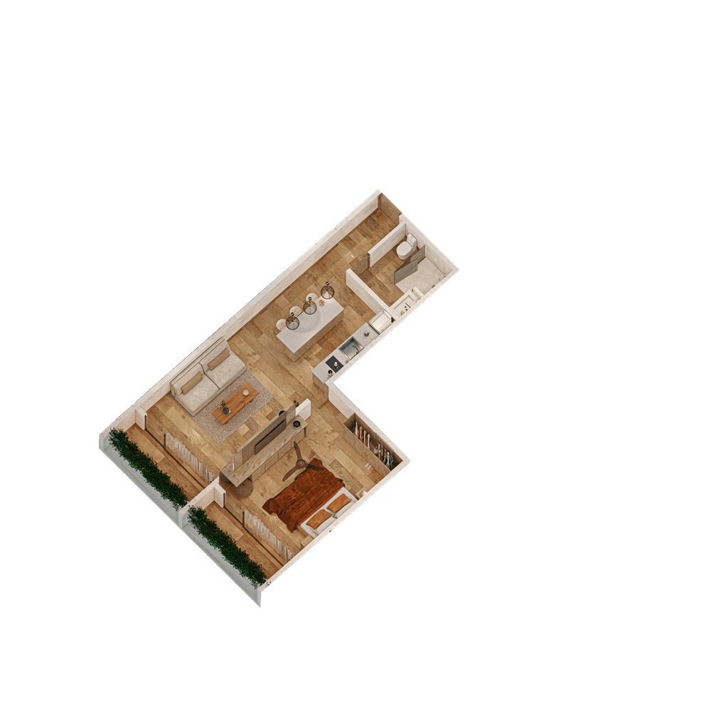 Casa Chichil Tulum - 1714563102217 Casa Chichil Planta 3D Octubre 2023 2