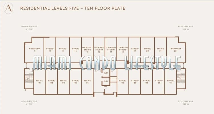 Atelier Residences Miami - 1770546141316 atelier keyplan 5 10