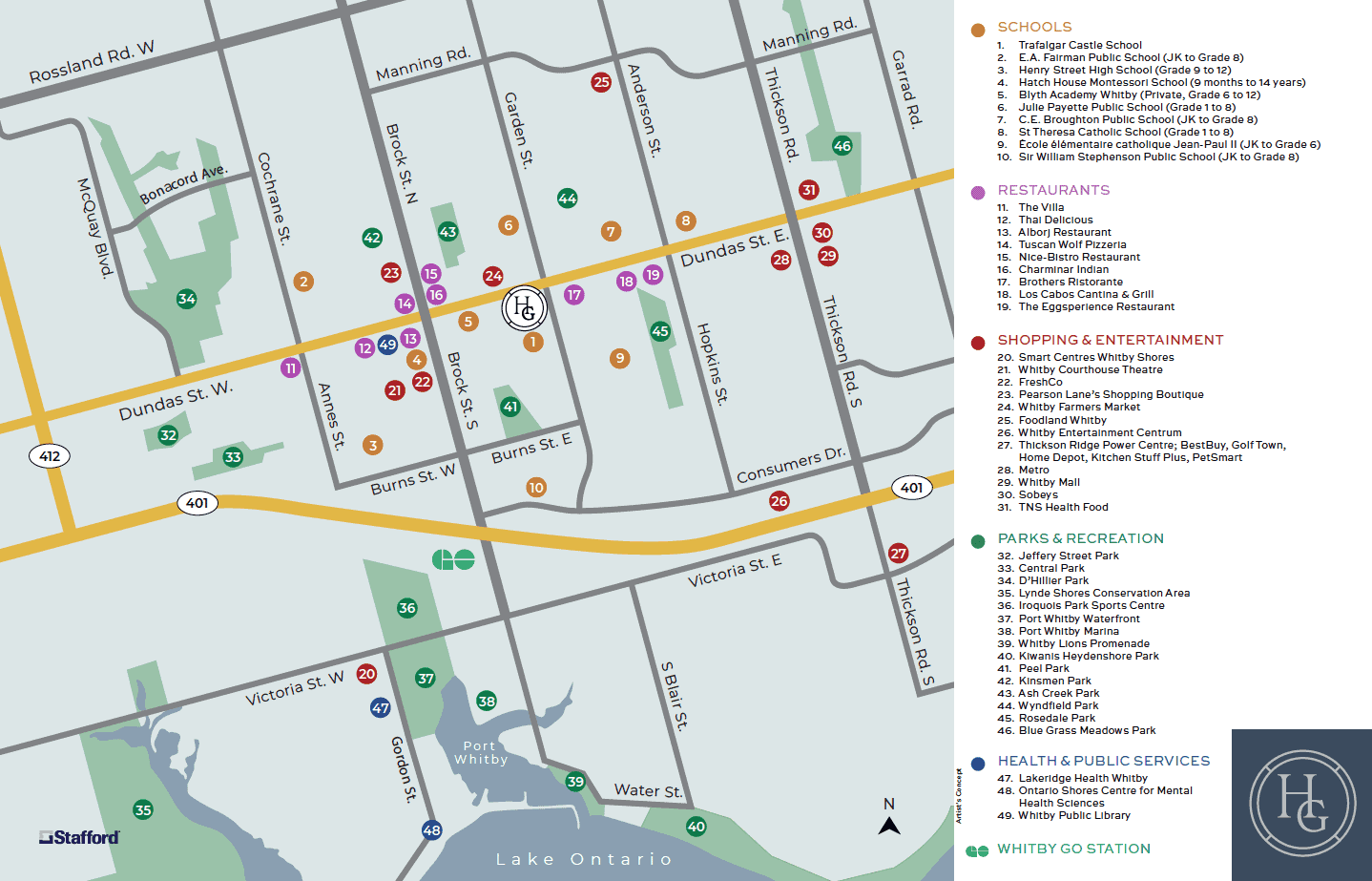 Highbury Gardens - Dundas St E & Garden St, Whitby, ON L1N 2J4, Canada