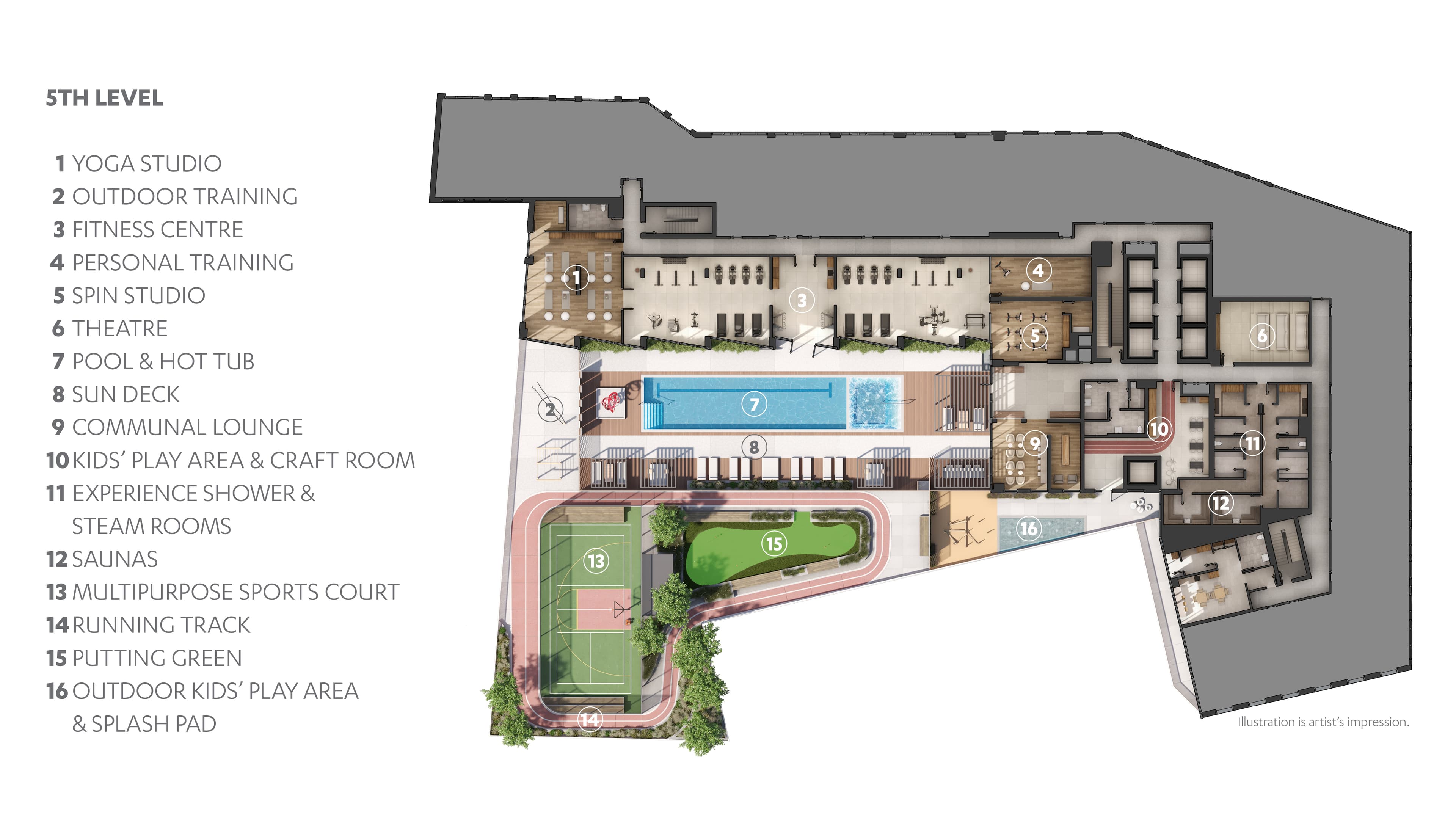 M City 6 - M6 5TH LEVEL AMENITY PLAN