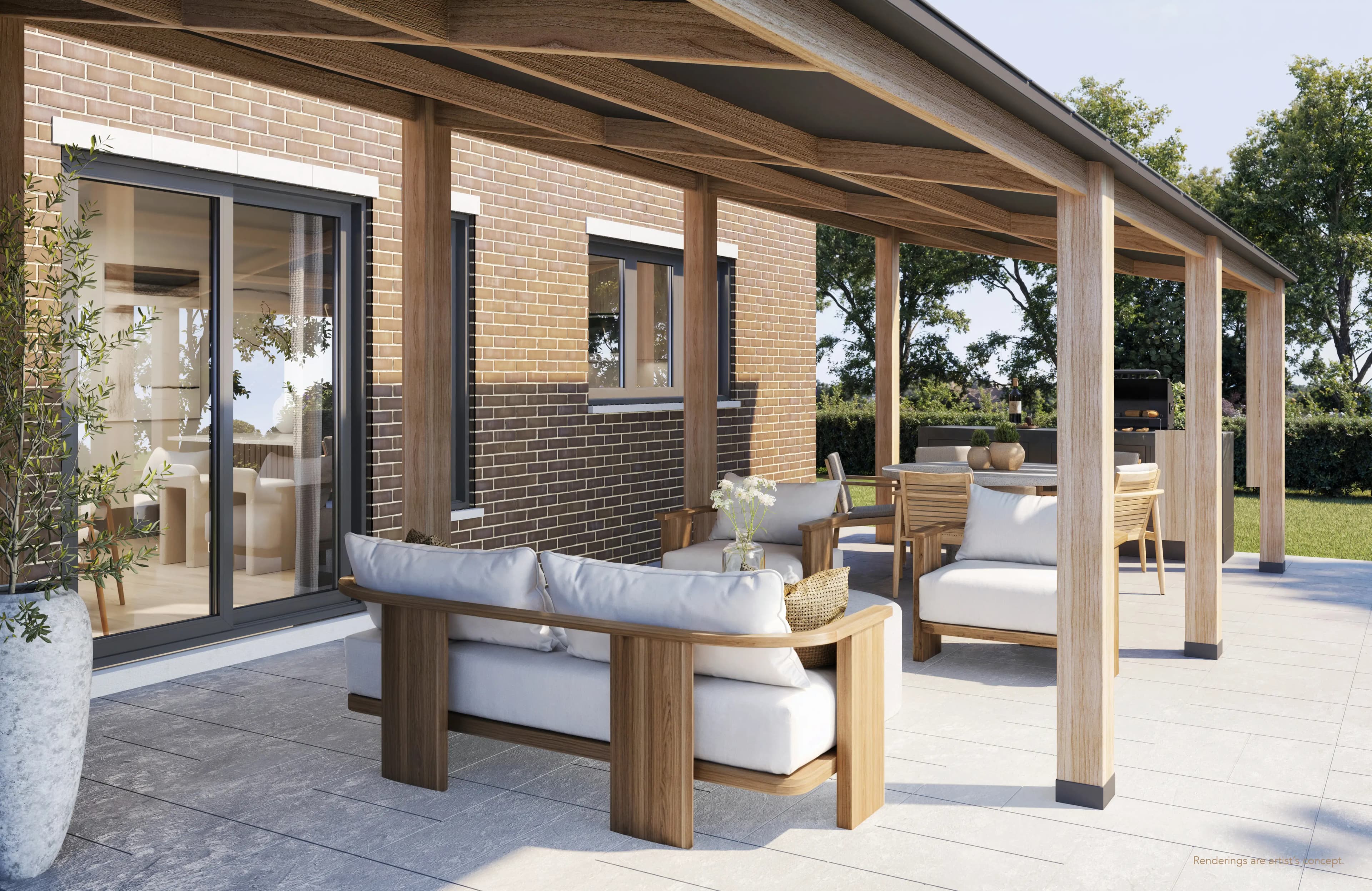 Triple Crown King City - triple crown estates rendering porch 3