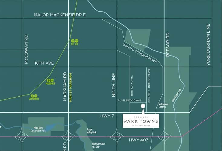 Terrace Park Towns Townhouse in Markham, Ontario, Canada preconstruction Terrace Park Towns Townhouse in Markham, Ontario, Canada preconstruction