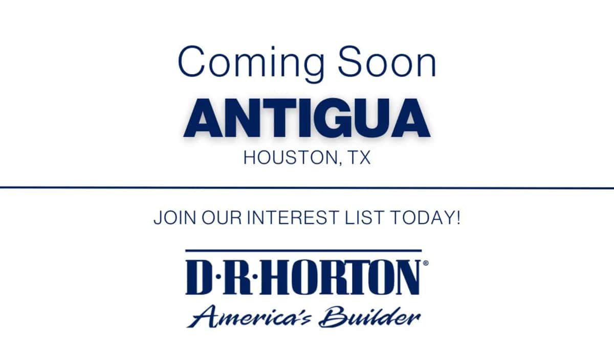 Antigua Detached in Houston, Texas, Usa preconstruction Antigua Detached in Houston, Texas, Usa preconstruction