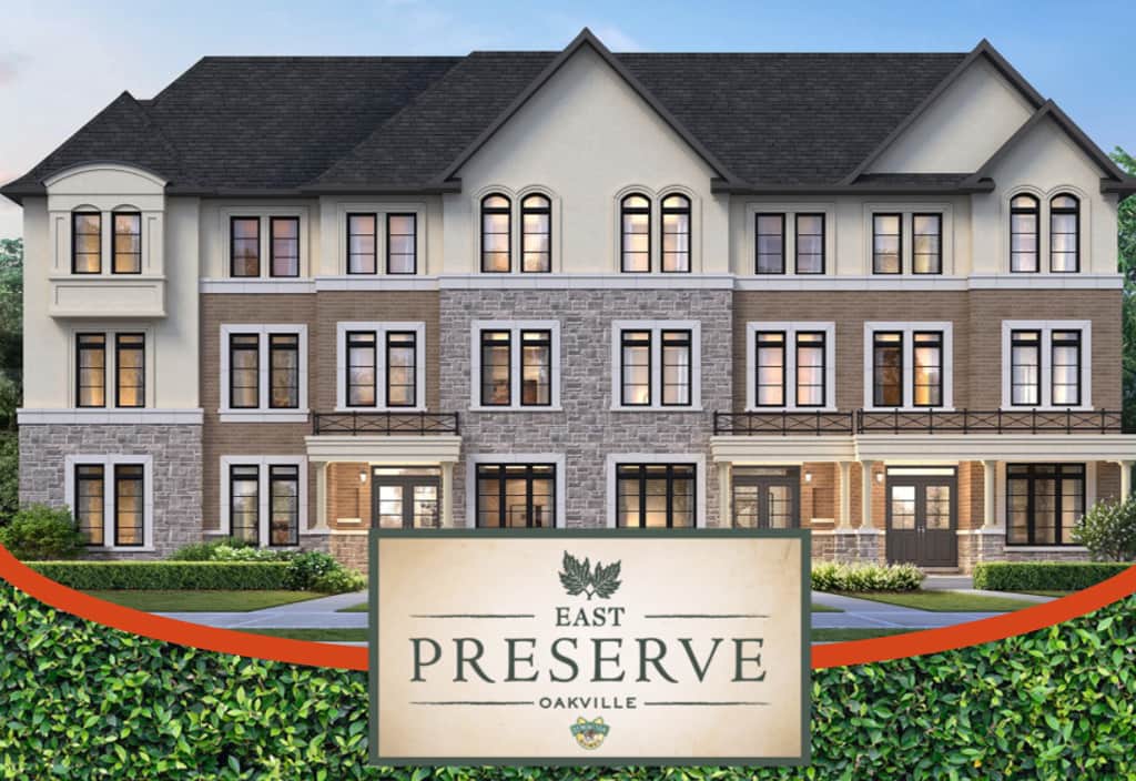 East Preserve Oakville Towns Townhouse in Oakville, Ontario, Canada preconstruction East Preserve Oakville Towns Townhouse in Oakville, Ontario, Canada preconstruction