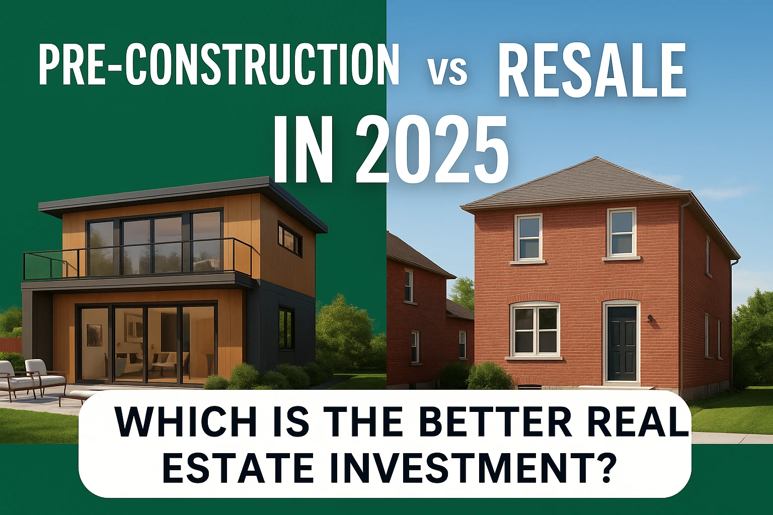 pre-construction vs resale 2025