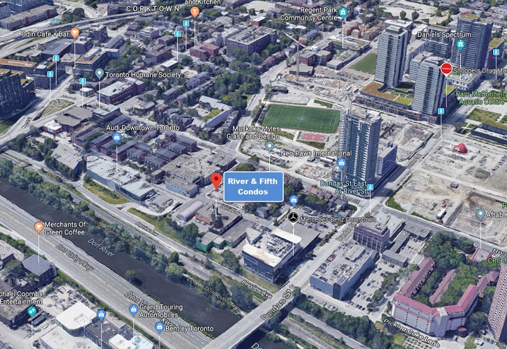 River and Fifth Condos Toronto Ontario Canada preconstruction