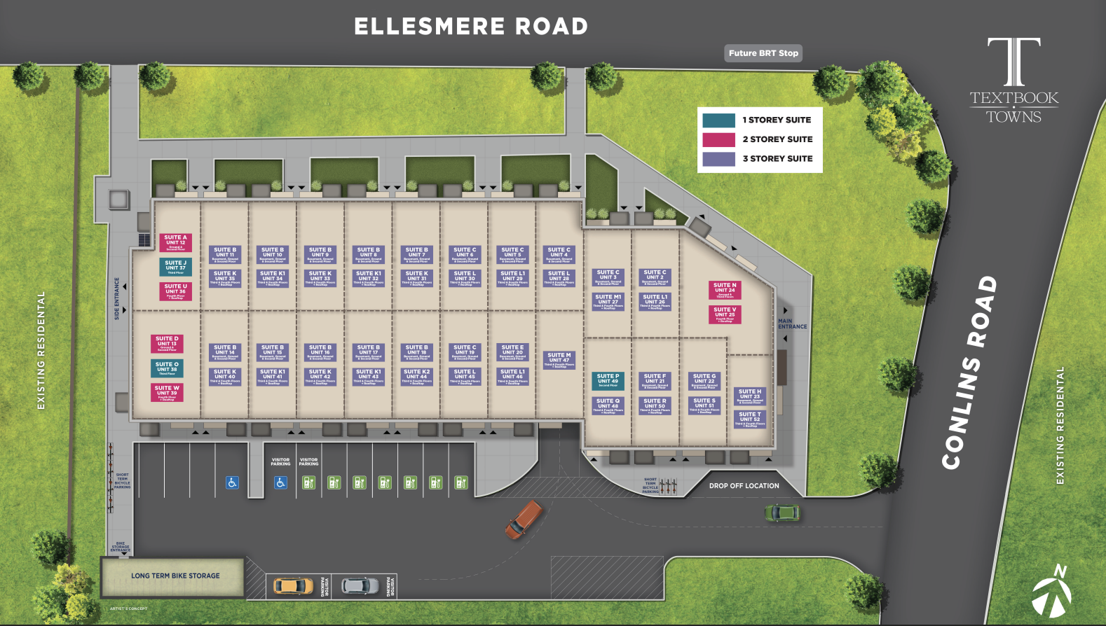 Textbook Towns Townhouse Toronto Ontario Canada preconstruction